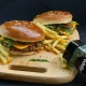 Double cheeseburger 415gr